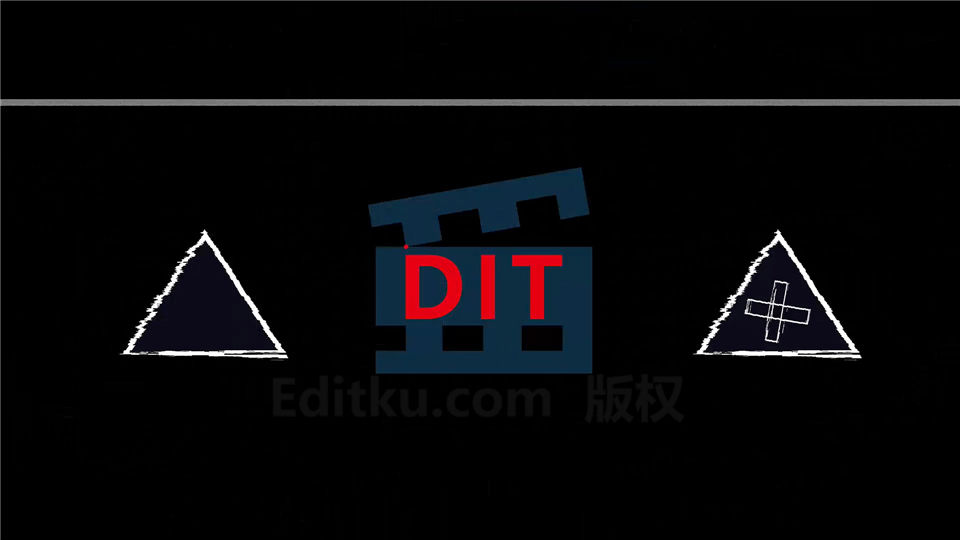 pr制作信号损坏图形闪烁毛刺效果logo标志动画片头