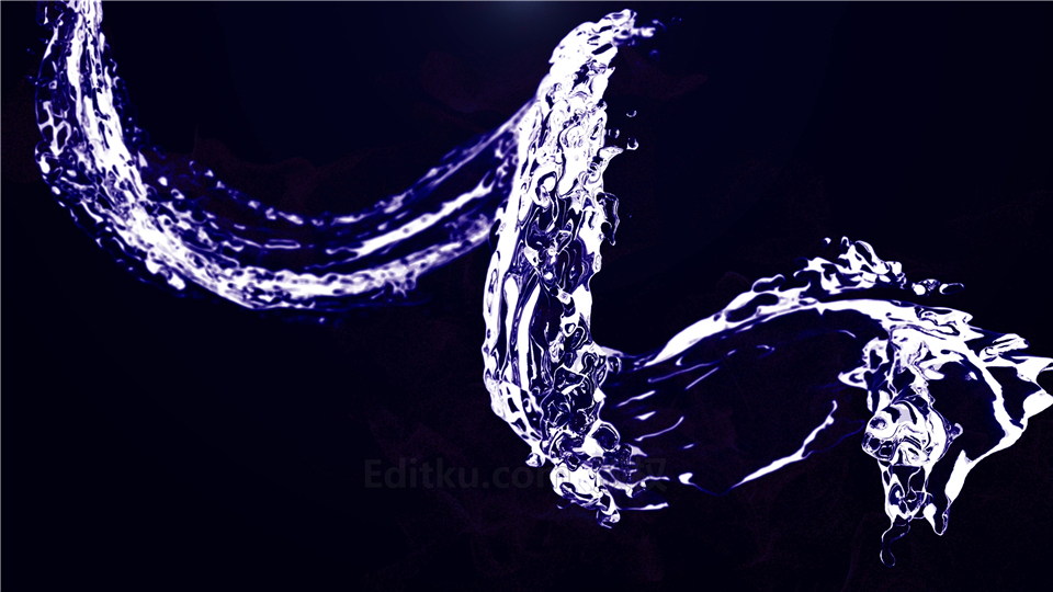 pr模板制作液体流水旋转特效动画演绎logo视频片头效果