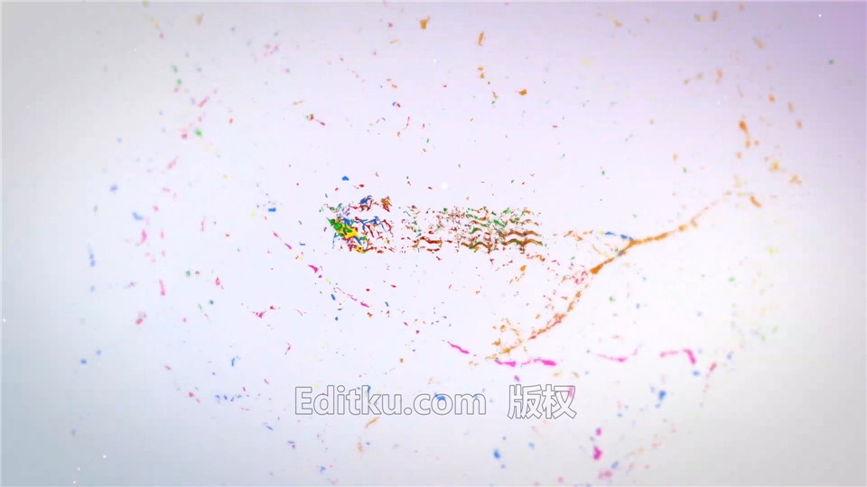 AE模板制作水球碰撞形成球飞溅彩色油漆流体动画LOGO视频片头_第4张图片_AE模板库