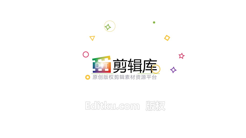 中文AE模板创意扁平化图形MG动画LOGO片头视频颜色可改_第4张图片_AE模板库