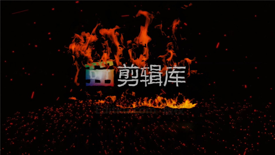 中文AE模板制作火焰燃烧LOGO掉灰尘演绎标志视频片头_第4张图片_AE模板库
