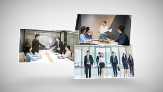 中文AE模板照片3D推近镜头动画效果简洁宣传视频片头效果制作