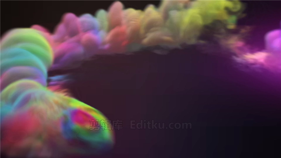 彩色烟雾特效涡旋LOGO动画AE模板下载活动庆祝开场介绍视频片头_第1张图片_AE模板库