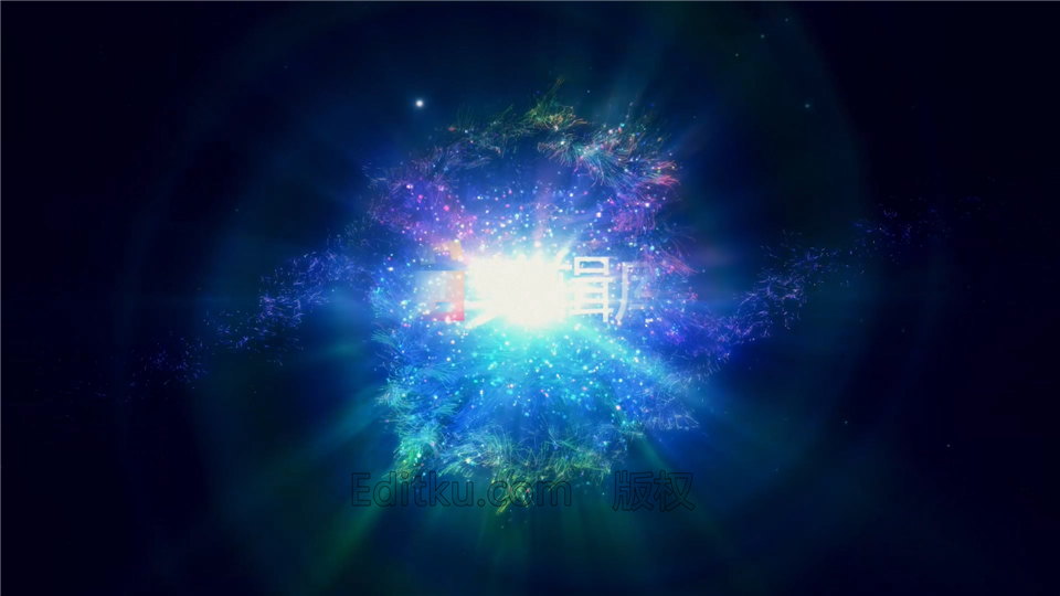 中文AE模板华丽彩色粒子生长旋转光效LOGO片头视频动画效果_第3张图片_AE模板库
