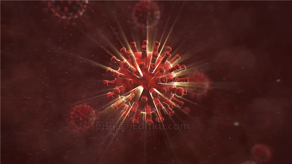 中文AE模板战胜疫情消灭破碎新型冠状病毒动画宣传视频片头_第2张图片_AE模板库