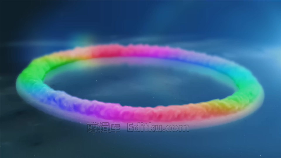 中文AE模板制作彩虹色烟雾爆炸动画宣传LOGO片头视频_第1张图片_AE模板库