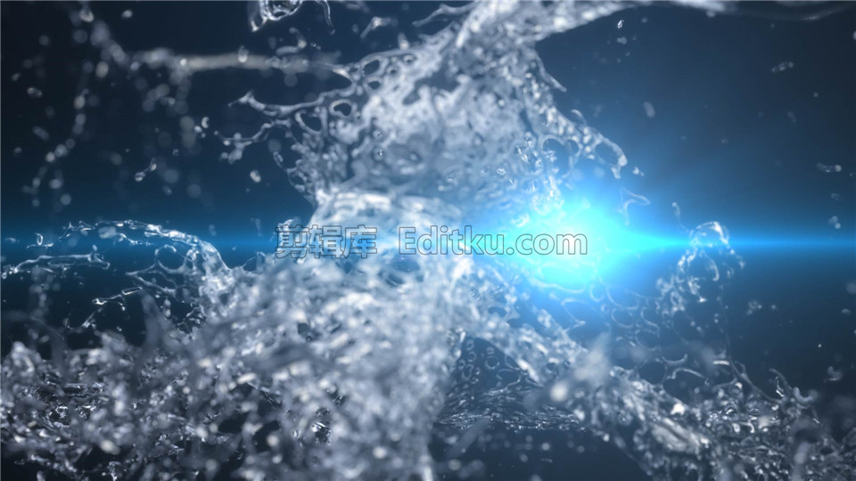 原创AE模板液体水花上升喷溅波浪动画闪烁彩光演绎LOGO视频_第3张图片_AE模板库