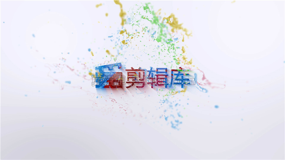 中文AE模板4K彩色粒子黏合流体油漆颜料喷溅特效动画标志演绎视频_第3张图片_AE模板库