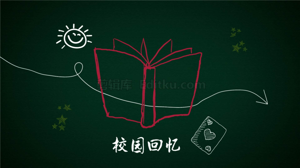 中文AE模板教室黑板粉笔艺术绘画学生庆祝教师节日宣传视频_第2张图片_AE模板库