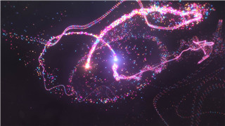 原创AE模板炫美魔法光束粒子汇聚能量爆炸特效标志展示动画