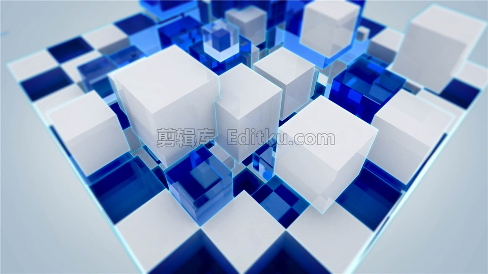 AE模板制作三维科技感魔方块汇聚动画标志演绎视频颜色可更改_第3张图片_AE模板库