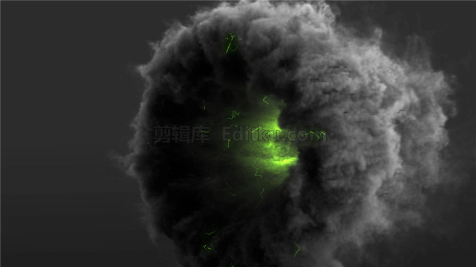 中文AE模板制作魔幻闪电特效动画浓烟雾旋涡气流展示标志视频_第2张图片_AE模板库
