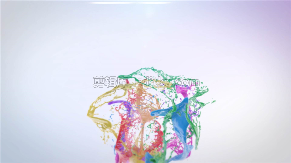 中文AE模板彩色油漆液体流体飞溅扩散动画效果LOGO演绎视频制作_第1张图片_AE模板库