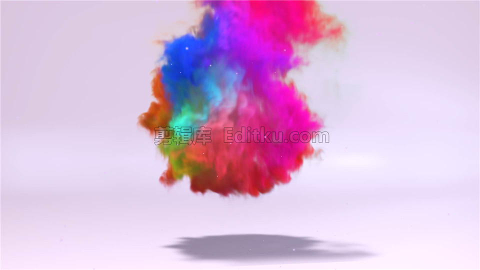 AE模板制作梦幻彩虹色漂亮粒子浓烟雾特效LOGO演绎片头动画_第3张图片_AE模板库