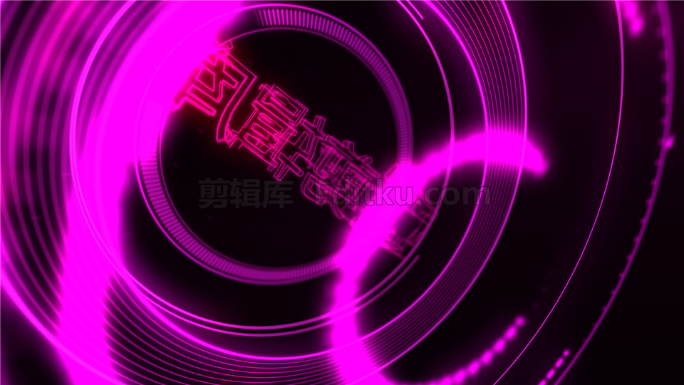 中文AE制作科技感圆圈光线HUD全息图形动画标志演绎片头_第1张图片_AE模板库
