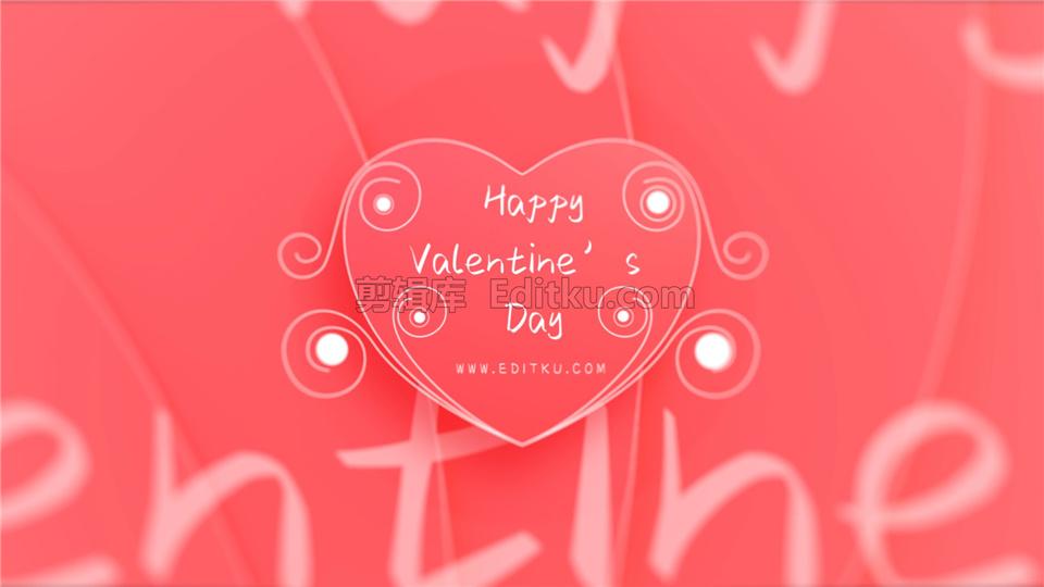 中文AE模板制作3D心形旋转情人节卡片浪漫爱情礼物视频片头动画_第1张图片_AE模板库