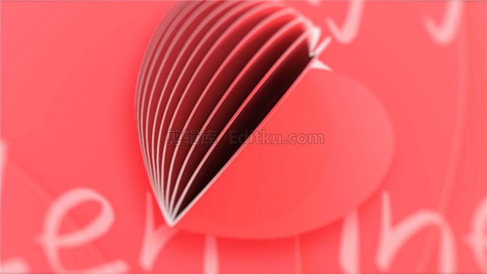 中文AE模板制作3D心形旋转情人节卡片浪漫爱情礼物视频片头动画_第4张图片_AE模板库