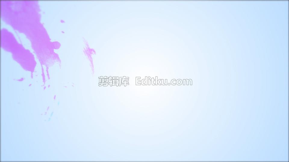 中文AE模板制作五颜六色水彩墨汁涂料品牌宣传标志演绎动画效果_第1张图片_AE模板库