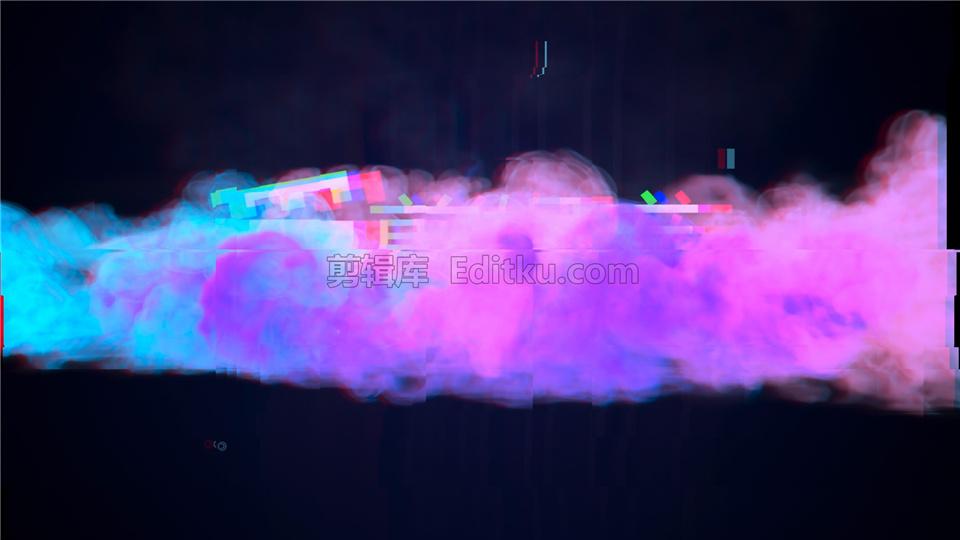 中文AE模板多彩烟雾流体故障特效LOGO动画片头_第2张图片_AE模板库