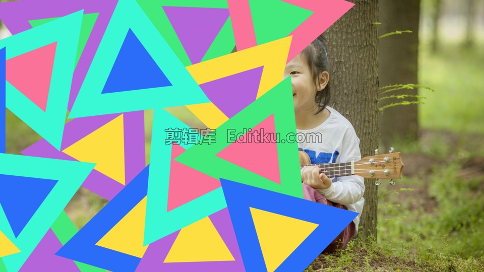 中文AE模板制作炫彩几何图形61儿童节栏目转场动画_第1张图片_AE模板库