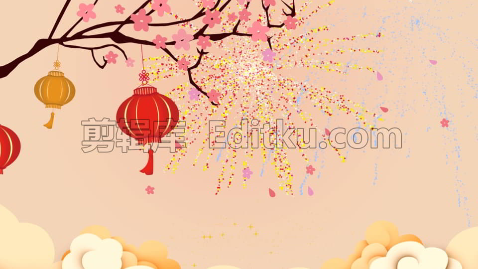 2022虎年新年春节拜年庆祝贺岁视频片头中文AE模板_第2张图片_AE模板库