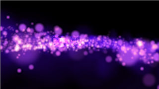 PR尊贵浪漫紫色风格散景粒子LOGO动画标志视频片头制作