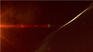 红色喜庆光效波纹粒子特效舞台LED动态背景视频VJ素材
