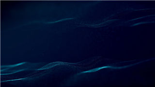 深蓝色波纹波浪效果粒子特效动态LED背景视频素材效果