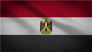 埃及国旗4K分辨率纺织布动态LED背景素材