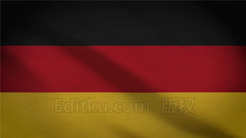 德国国旗4K分辨率纺织布纹理动态效果LED背景视频素材 第1张