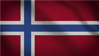 挪威国旗动态视频素材LED背景4K分辨率效果纺织布纹理