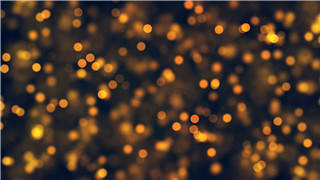亮丽橙色光影粒子闪耀效果动画LED背景视频VJ素材