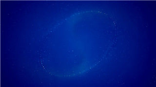蓝色星空闪烁圆形繁星光效动画LED背景视频VJ素材
