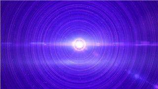 紫调环状中心扩散炫酷光圈舞台LED背景视频VJ素材效果