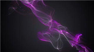 紫色酷炫烟雾线条效果背景VJ资源素材LED背景视频