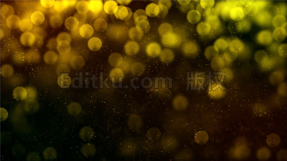 夜景渐变金黄色闪亮光晕VJ资源素材LED背景视频 第1张