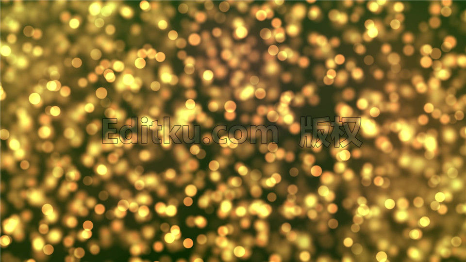 闪耀金色梦幻唯美大气斑斓光点LED背景视频资源VJ素材 第1张