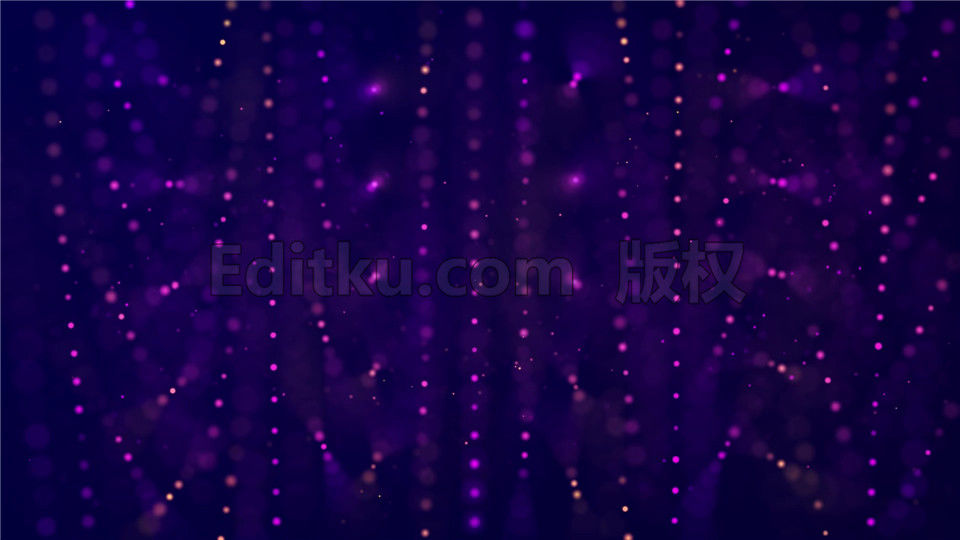 紫色炫光粒子线条闪烁动画效果LED背景VJ音乐舞台素材 第1张