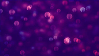 紫红色景深光斑朦胧唯美粒子动画VJ素材LED舞台动态背景
