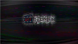 PR制作抽象老电视噪音坏信号音效VHS风格LOGO标志动画片头