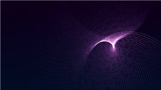 紫色科技旋转聚光抽象曲线VJ视频素材LED动画舞台背景
