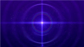 紫色聚灯与圆环光芒叠加炫丽粒子开场效果LDE舞台素材