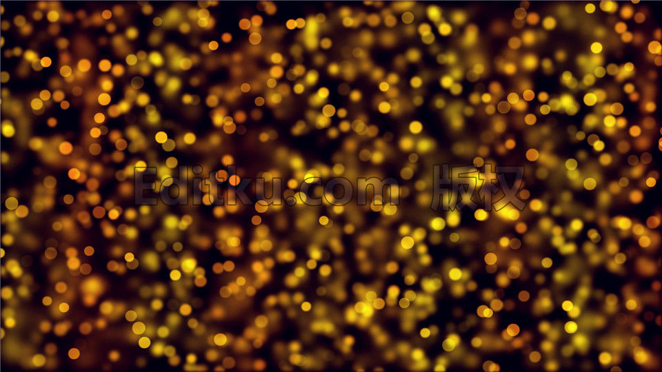 闪耀优雅金色斑斓动感光斑LED背景舞台视频资源VJ素材 第1张
