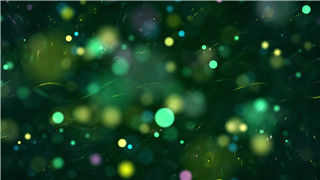 轻柔墨绿背景闪动浮现炫丽光斑连珠LED舞台视频VJ素材