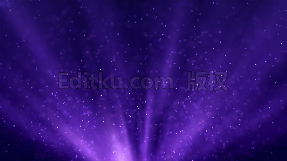 炫酷音乐LED背景舞台发射闪亮紫色光芒粒子动画VJ素材 第1张