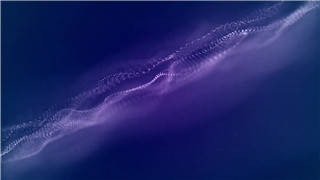酷炫梦幻闪烁粒子波纹线动画效果LED朦胧紫色背景素材