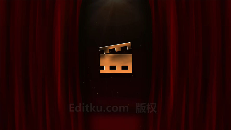 PR制作党政宣传视频片头红色幕布拉开动画效果 第2张