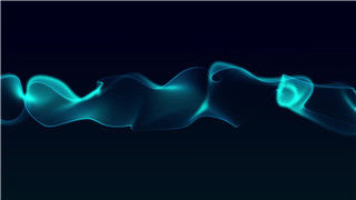 炫酷科技感荧光烟雾状波动曲线LED循环动画背景VJ素材