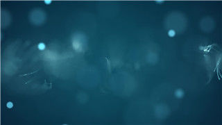 艺术景深光斑创意粒子线条朦胧蓝色唯美动画LED背景