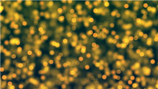 夜暮闪动金黄色粒子光晕动画VJ素材LED背景舞台视频